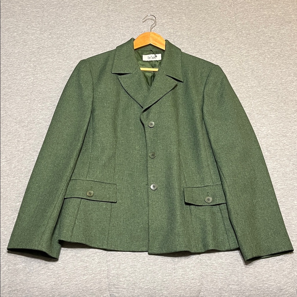 Vintage Green Blazer Jacket